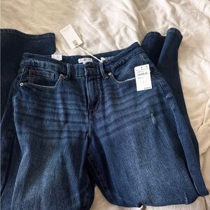 Good American Dark Blue Boot Cut Jeans